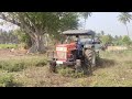 🥥தேங்காய் காயப் போட்ட இடத்தை எவ்வாறு உழுதோம்🚜 | Swaraj 855 FE with 9-Bar cultivator