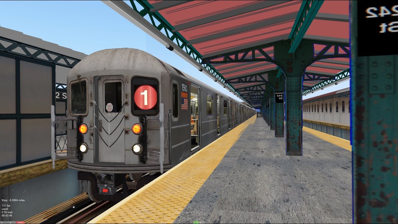 OpenBVE: R62 (1) From 14 St to Van Cortlandt Park - 242 St via 7th Ave ...