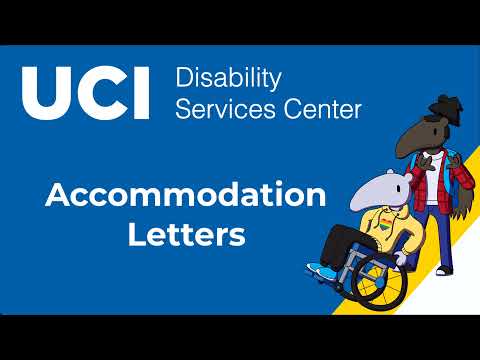 UCI DSC - Accommodation Letters