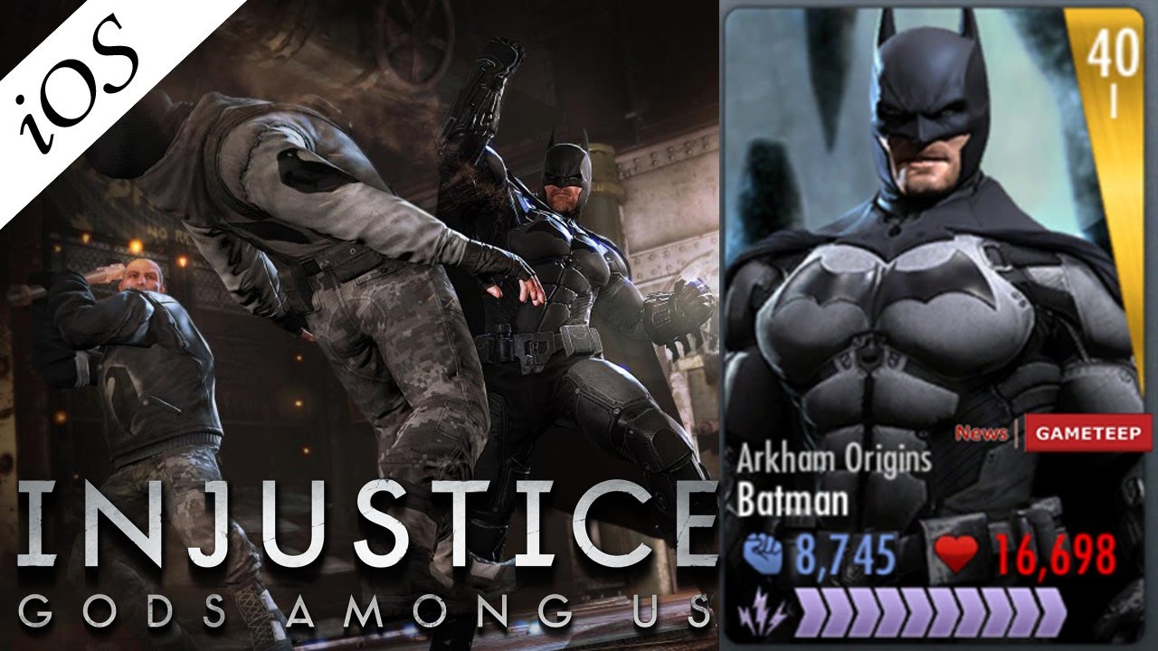 Injustice Gods Among Us: Arkham Origins Batman !!! (iOS App) - YouTube