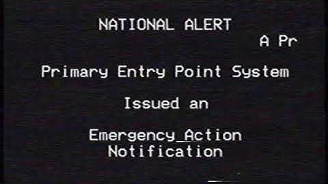 EAS Recreation - 2011 National EAS Test