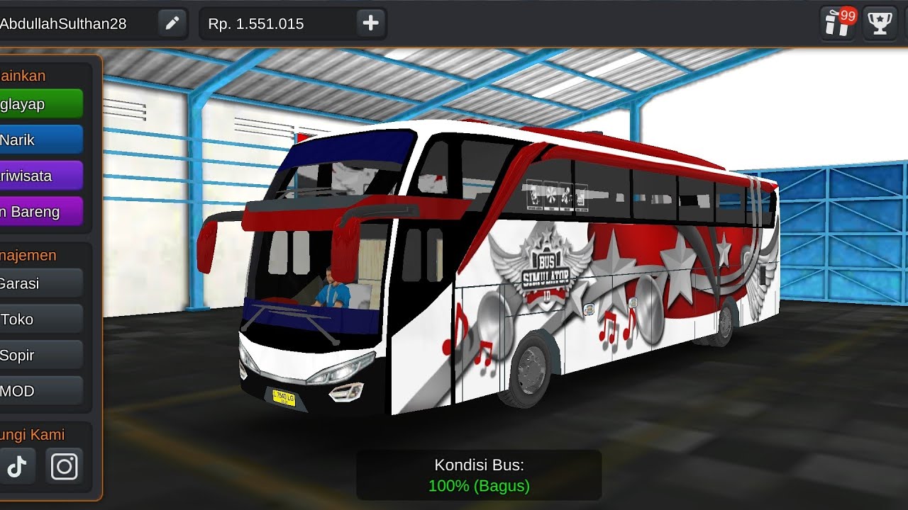 BUSSID Gameplays: Trip from Palu to Makassar with Sadewa SHD Bus Part 3.