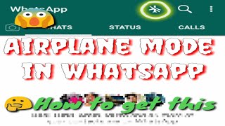 Airplane mod in Whatsapp New Update||Hide Chat||Lock Whatsapp||Change themes screenshot 5