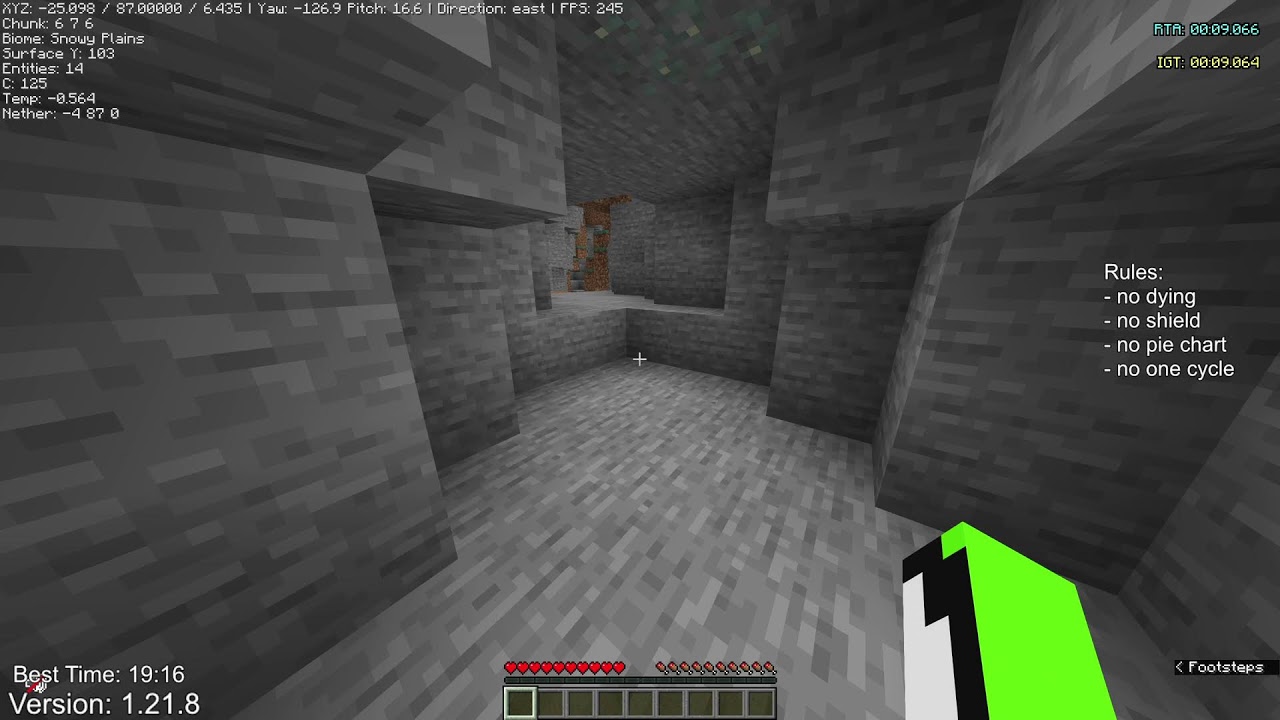 Minecraft Speedrunning