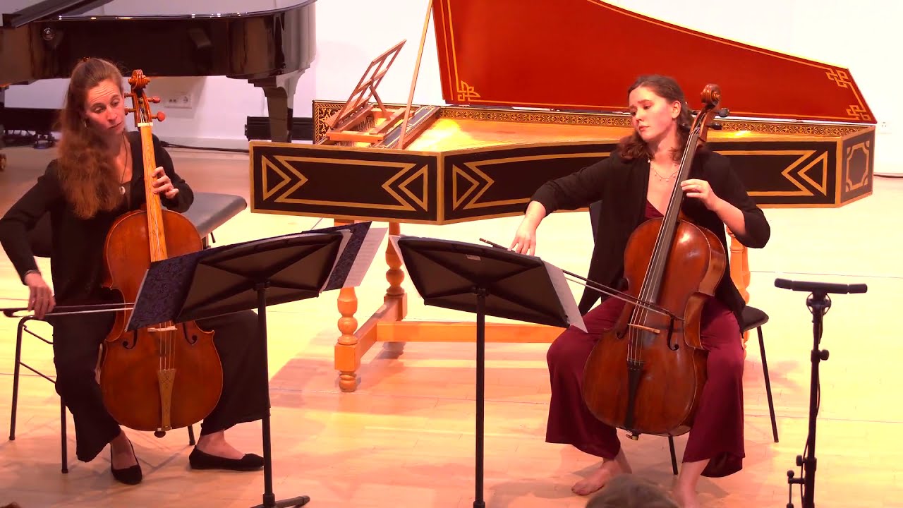 Cervetto, Divertimento for 2 Cellos No. 1 in D Minor, Adagio // Baroque Cello