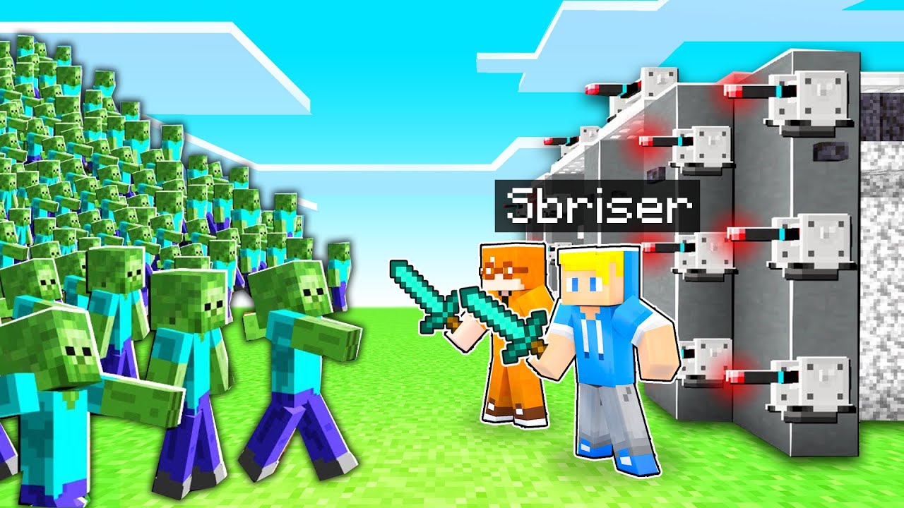10 HACK SICURI vs 1000 ZOMBIE Su Minecraft!