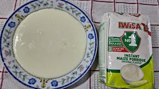 Maize Meal Porridge Recipe  Healthy Breakfast Porridge Instant Maize Meal Porridge