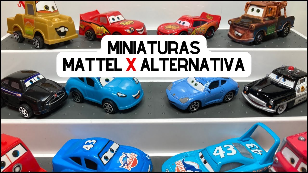 CARROS DISNEY/ PIXAR - Miniaturas Mattel x Miniaturas Alternativas Fabricadas na China Unboxing