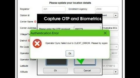 #Aadhar UCL Client Error Solution 02/04/2022