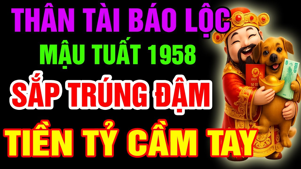 Thần Tài Báo Trước, 10 Dấu Hiệu Mậu Tuất 1958 SẮP Trúng Lớn, TÀI LỘC ÙN ÙN ĐẾN, GIÀU SANG Chạm Đỉnh