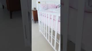 Детская кроватка Антел Алита 3/5 белый, универсальный маятник