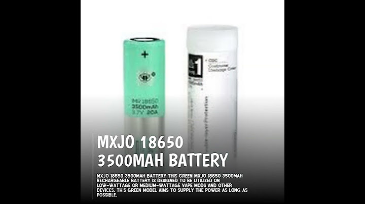 Mxjo 3500mah 20a 18650 battery review năm 2024