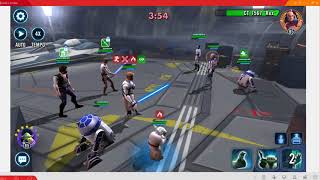 SWGOH Arena - GK Zarris Hermit Yoda CLS zHan vs Rex R2z2 chaze thrawn