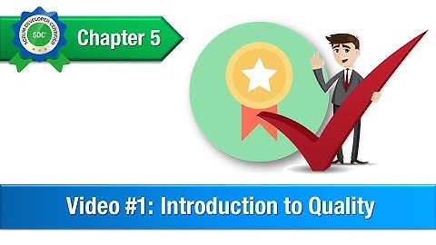 Introduction to Quality