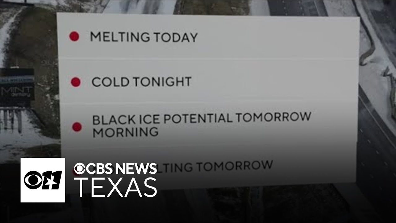 Ice begins to melt across North Texas; patchy freezing fog possible ...
