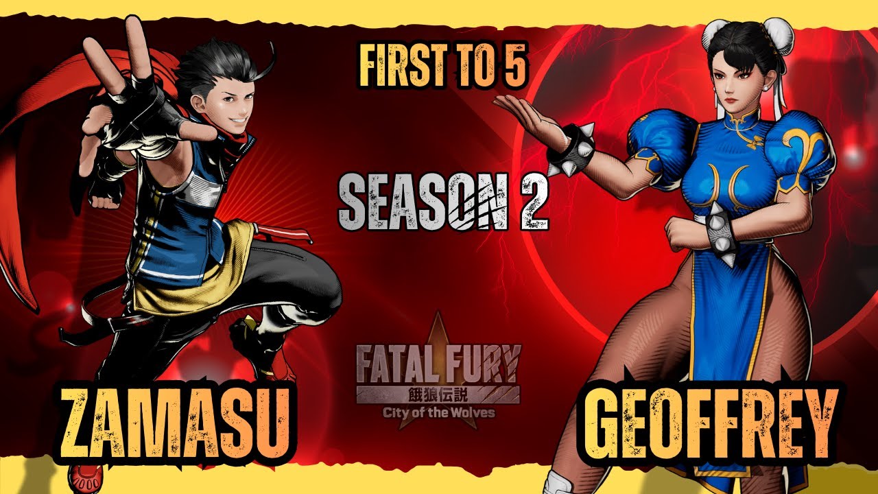 Fatal Fury Season 2 - ZaMaSu (Hokutomaru) VS Geoffrey Mark (Chun Li) FT5