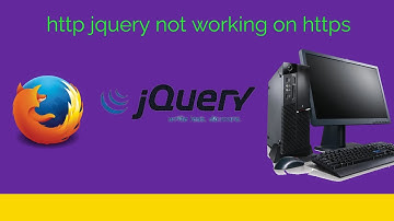 http jquery not working on https