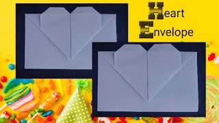 How to make paper Heart Envelope - Easy Origami
