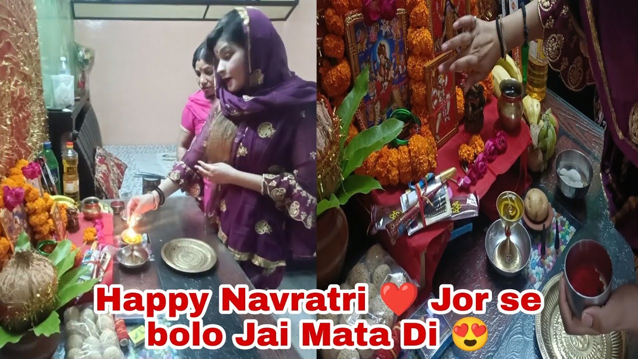 Jor se Bolo Jai Mata Di II Navratri festival Vlog  II Desi Couple Prank II Happy Navratri 2022