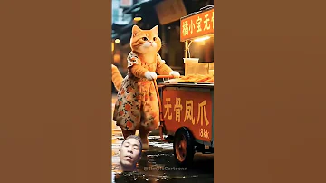 Cat Funny Pets Cartoon Sad Viralvideo Ai Animasulucu 