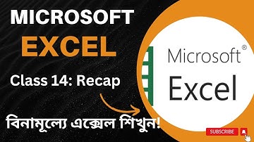 Microsoft Excel  Full Course | Class 14 : Recap  |A Chatterjee | PK Das || Convolution Educare