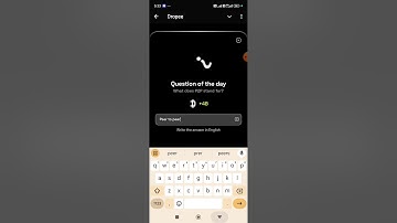 Dropee question of the day code 18 November | Dropped question of the day code | Dropee Code