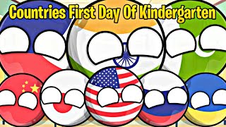 Countries First Day Of Kindergarten😂[Funny and interesting]😂😂#countryballs #worldprovinces