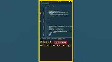 ReactJS Tutorial (Get User Location) eCommerce Project, React JS Project, ReactJS Tutorial #shorts