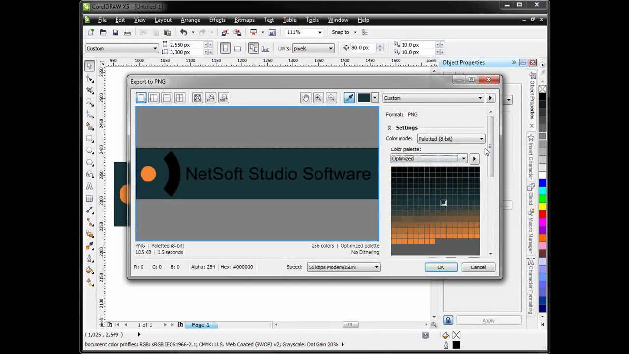 Creating a Transparent PNG with CorelDraw 15 - youtube