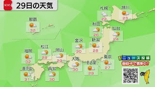 9月29日の天気