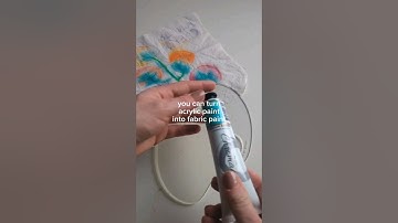 HOW TO: Easy DIY fabric paint #fabricpainting #upcyclingprojects