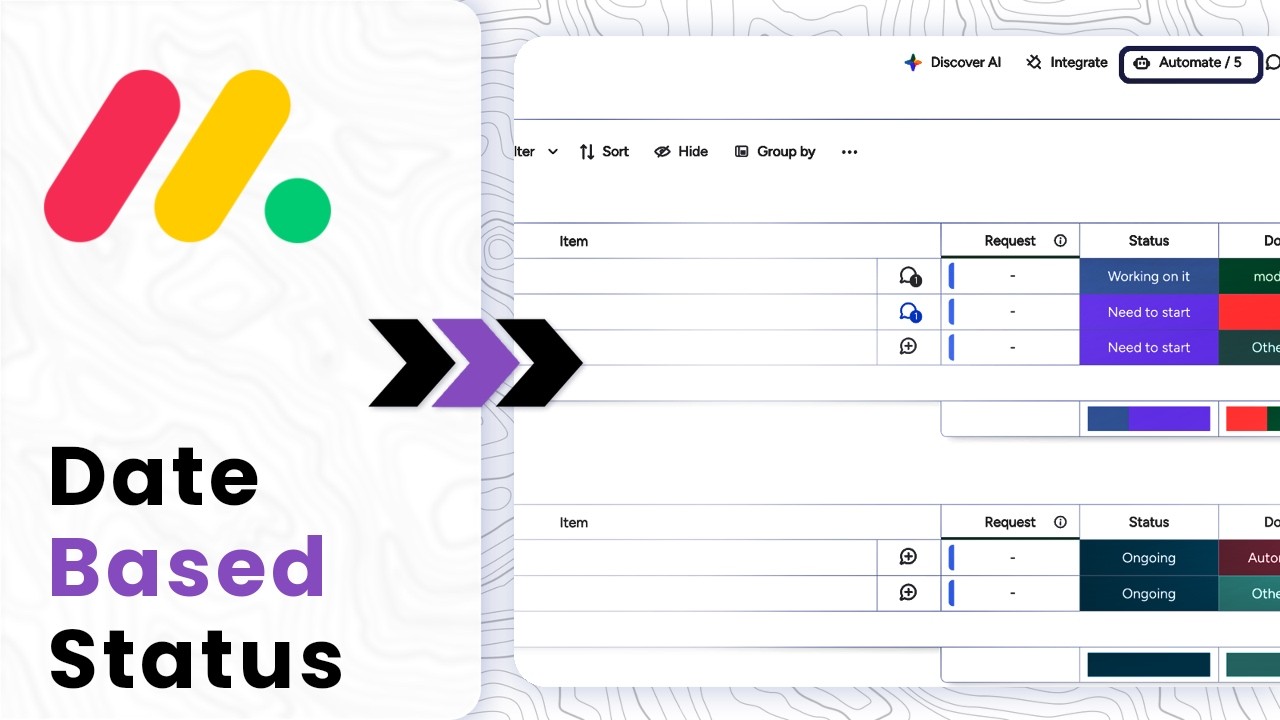 How to Automate Status Changes Based on Dates in monday.com - YouTube