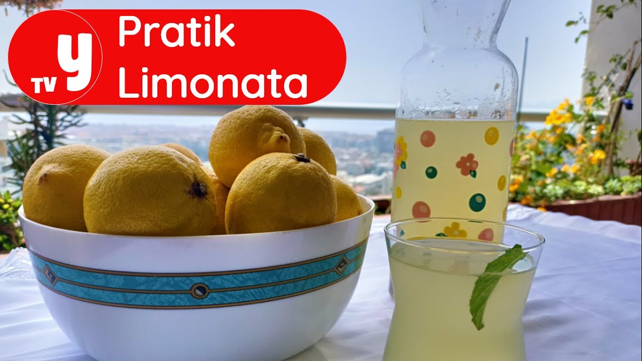 Ev Yapımı Pratik Limonata Tarifi Nasıl Yapılır? YouTube