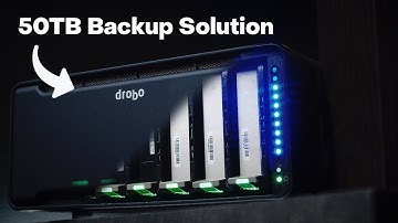 How I keep 50TB Of Videos Backed Up & Safe! | Backblaze Review, Drobo 8D and More