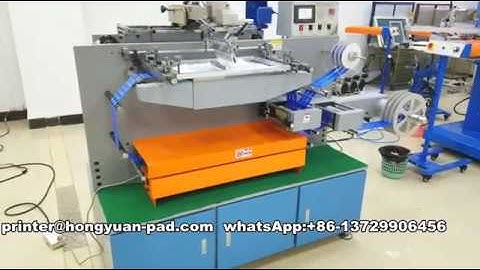 How To Print Ribbon Satin Tape Lanyard Gold Foil Screen Printing Machine