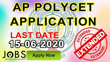 AP Polycet 2020 Online Application Date Extended till 15-06-2020 #polycet #application date extended