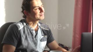 Man Looking and Camera and Shaking Head no