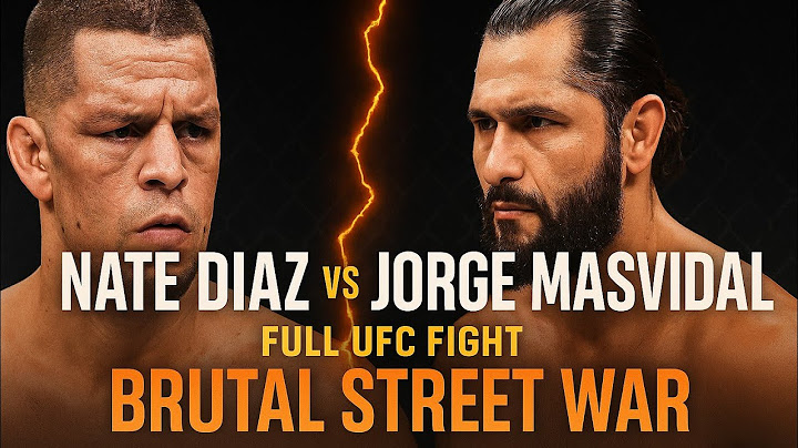 Nate Diaz vs Jorge Masvidal | Full UFC BMF Fight | Brutal Street War Ending