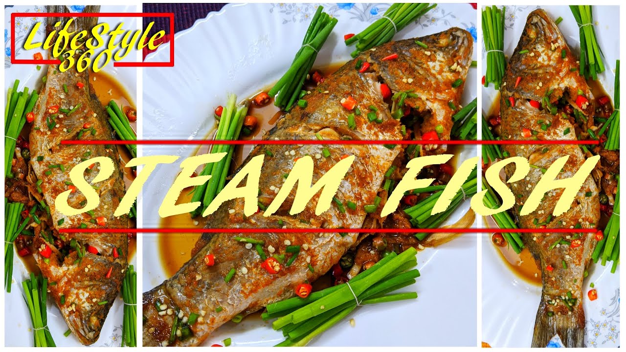 Steam Fish Recipe Thai Steamed Fish koral fish Recipe bangla Thai