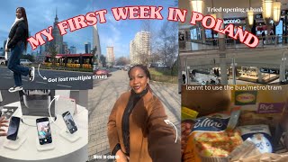 WEEKLY VLOG| MY FIRST WEEK IN WARSAW POLAND| Got lost, Bank account, shopping#weeklyvlog #polandvlog