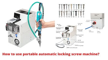 How to use a portable locking screw machine?