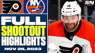 Philadelphia Flyers at New York Islanders | FULL Shootout Highlights - November 25, 2023