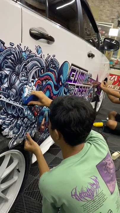 cara pasang sticker mobil #music #kpop #cumidarat #stickermobil