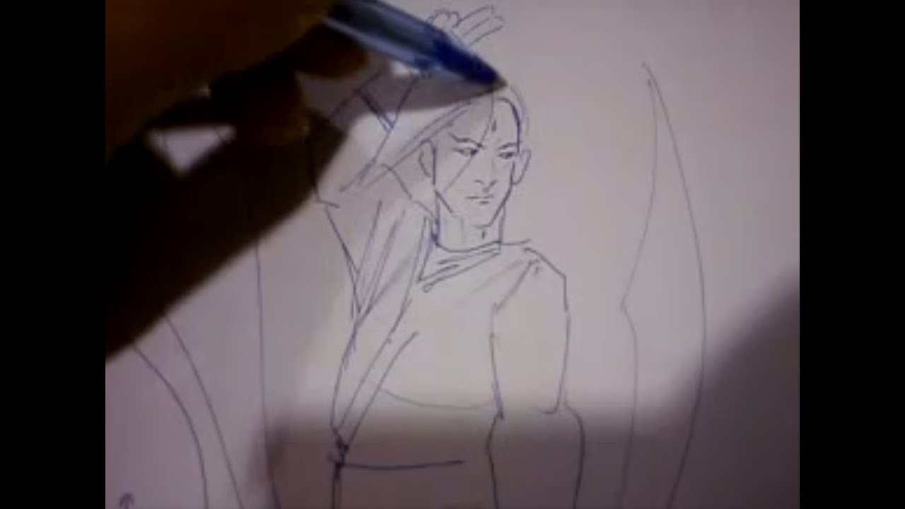 How To Draw Sword Man - YouTube