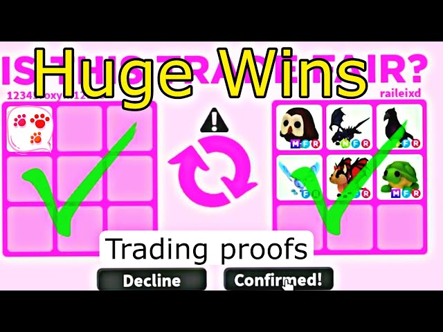 Trading All My Pets In Roblox Adopt Me! (Roblox Adopt me trading proofs) in  2023