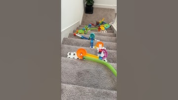 Dominoes and Marble Run #asmr #dominoes #marblerush