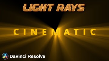 Create EPIC Cinematic Titles with Light Rays in DaVinci Resolve | Step by Step Fusion Tutorial