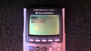 Ti-84 Program - Time
