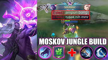 27 Kills + Maniac !! NEW META MOSKOV JUNGLE BUILD (AUTO MANIAC) - Build Top 1 Global Moskov ~ MLBB