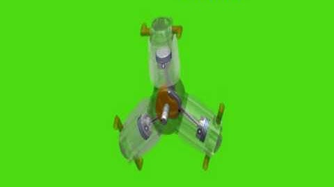 V8 & Radial Engine Created using PRO-E WF3